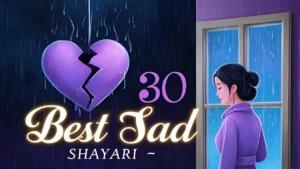 Best 30 Sad Shayari - जो छू जाए तुम्हारा दिल